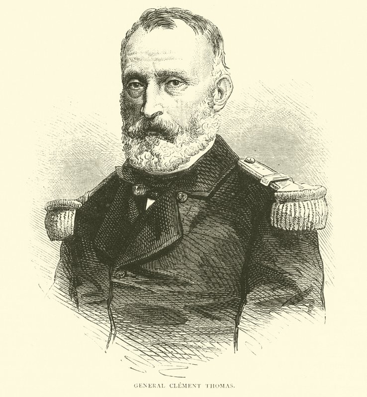 Generaal Clement Thomas, maart 1871 door English School