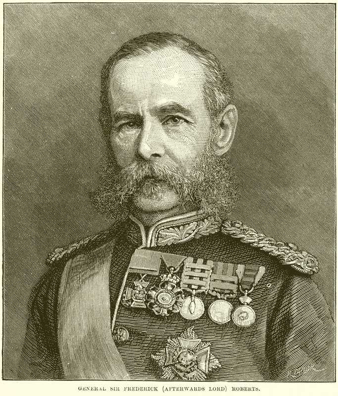 Generaal Sir Frederick (Later Lord) Roberts door English School