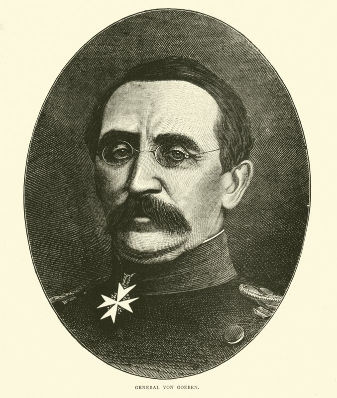 Generaal Von Goeben, oktober 1870 door English School