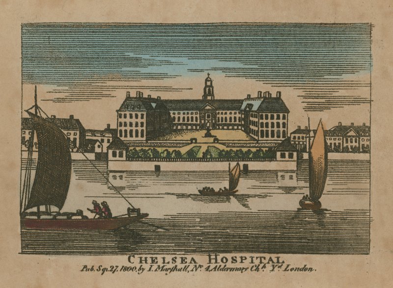 Algemeen uitzicht op Chelsea Hospital door English School