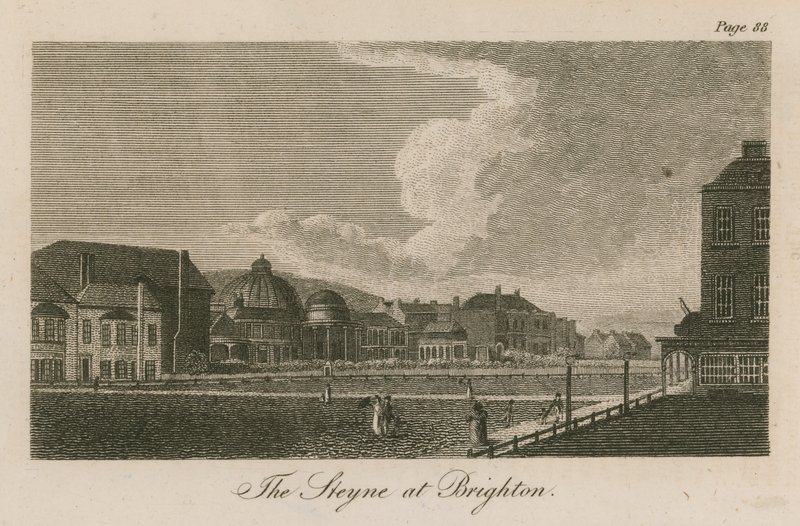 Algemeen uitzicht op de Steyne in Brighton door English School