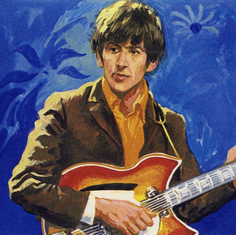 George Harrison van The Beatles door English School