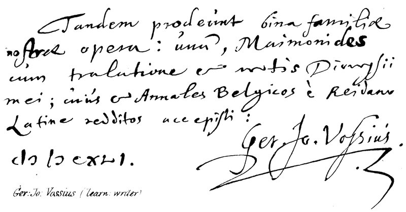 Ger: Jo: Vossius (geleerde schrijver) door English School