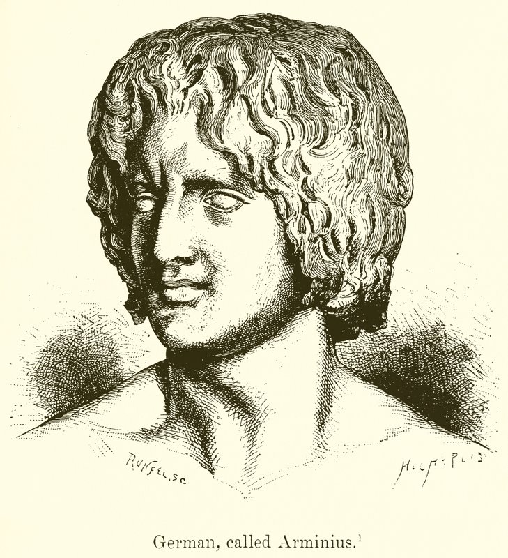 Germaan, genaamd Arminius door English School