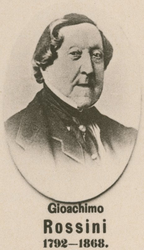Gioachimo Rossini (gravure) door English School