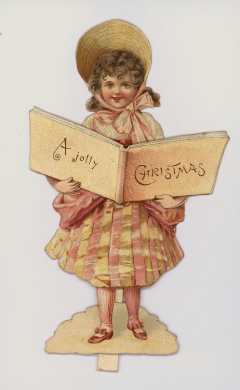 Meisje met een boek: Kerstkaart door English School
