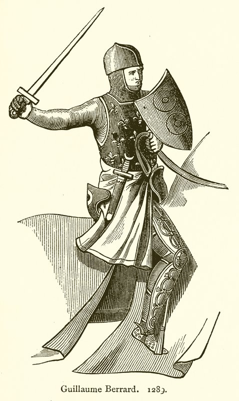Guillaume Berrard. 1289 door English School
