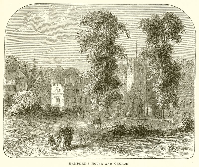 Hampdens Huis en Kerk door English School