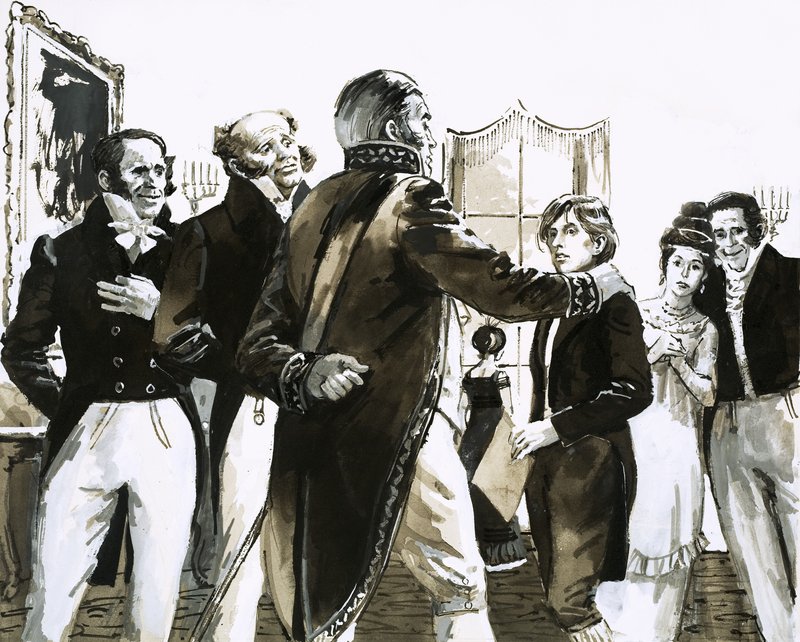 Hans Christian Andersen ontmoet Prins Christian Frederik door English School
