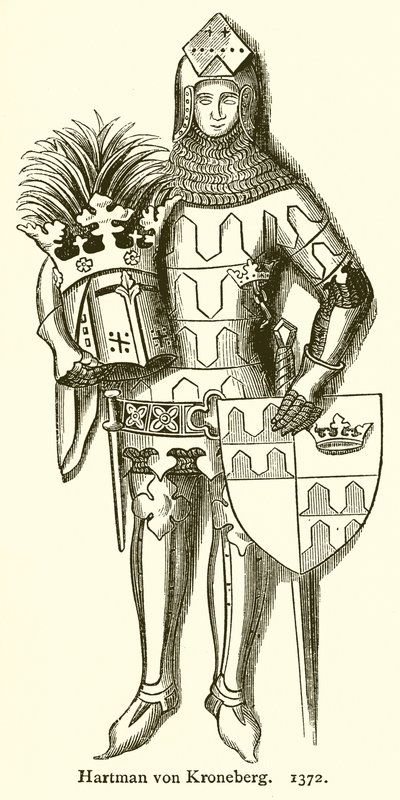 Hartman von Kroneberg. 1372 door English School