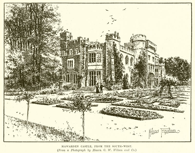 Hawards Kasteel, vanuit het Zuidwesten door English School