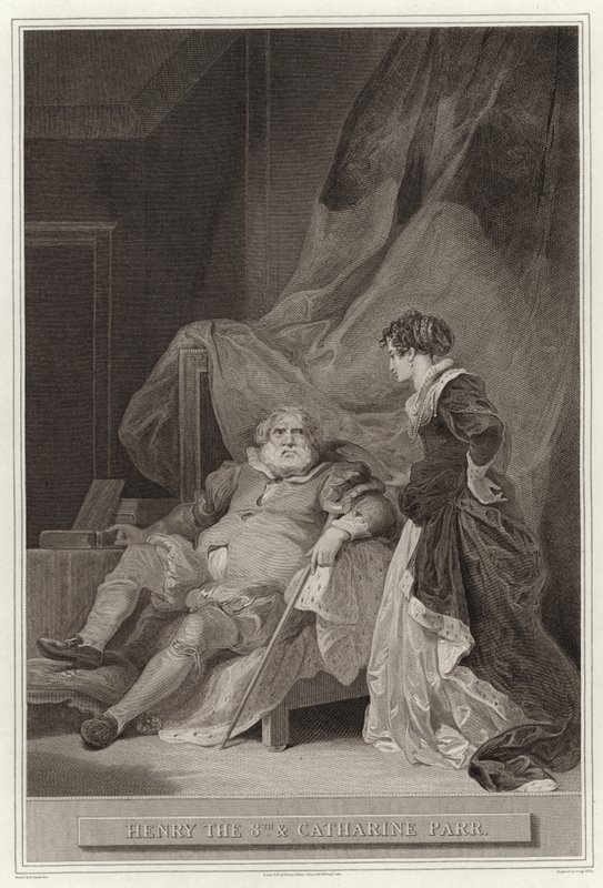 Hendrik VIII en Catharina Parr door English School