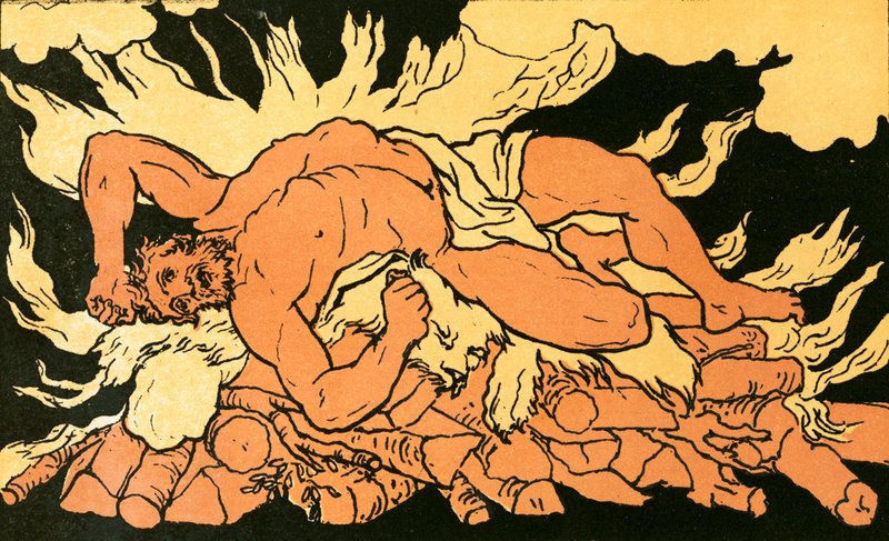 Hercules op de berg Oeta door English School
