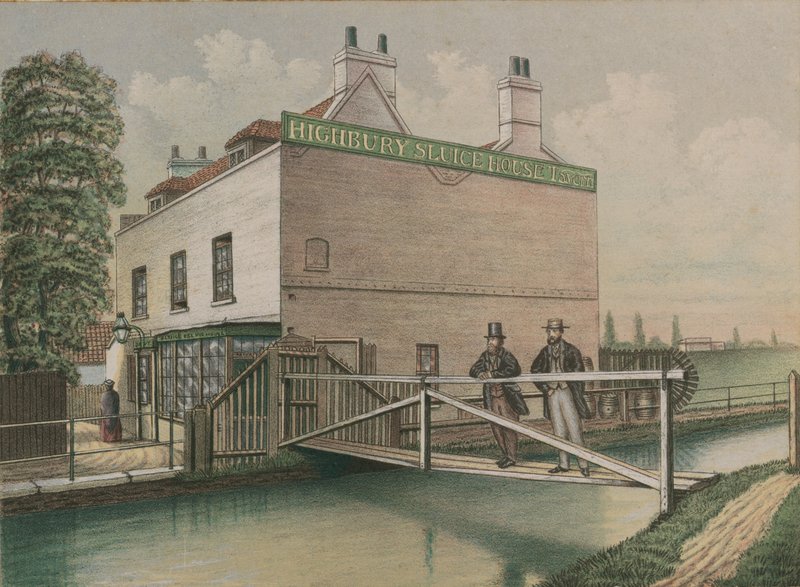 Highbury Sluice House Tavern, Islington, Londen door English School