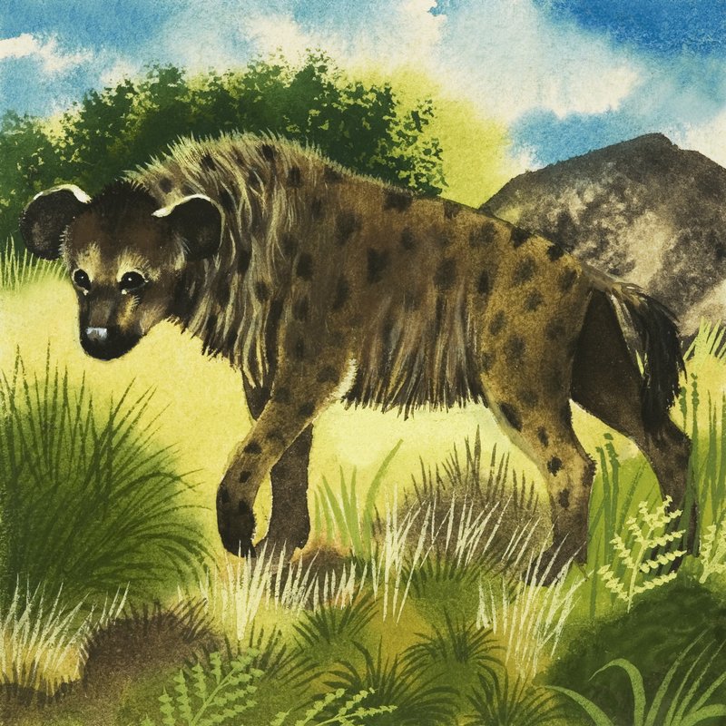 Hyena door English School