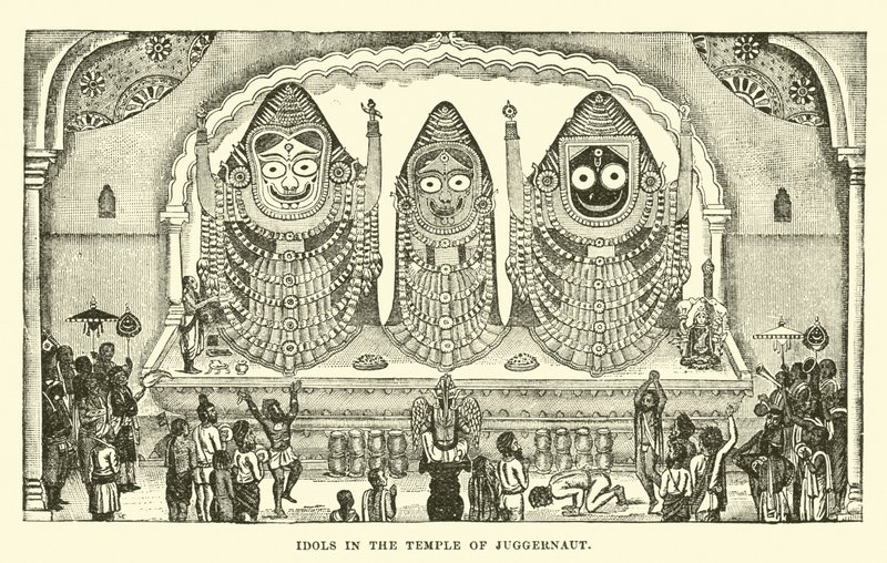 Beelden in de Tempel van Juggernaut door English School