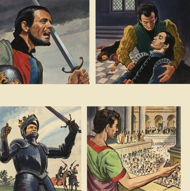 Afbeeldingen uit Shakespeare door English School
