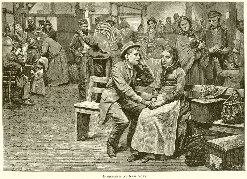Immigranten in New York door English School