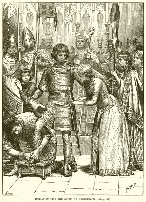 Inwijding in de Orde van het Ridderschap door English School