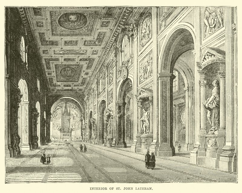 Interieur van Sint-Jan van Lateranen door English School