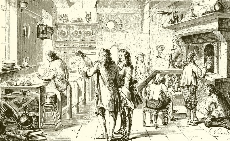 Interieur van een pottenbakkerij in Dresden door English School