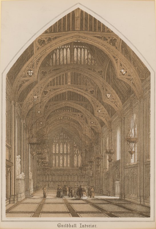 Interieur van de Guildhall, Londen door English School