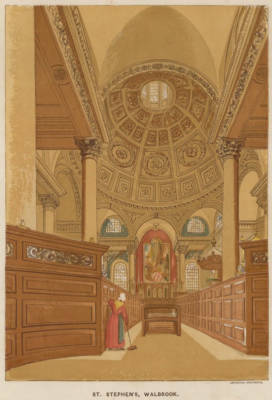 Interieur van St Stephens Kerk door English School