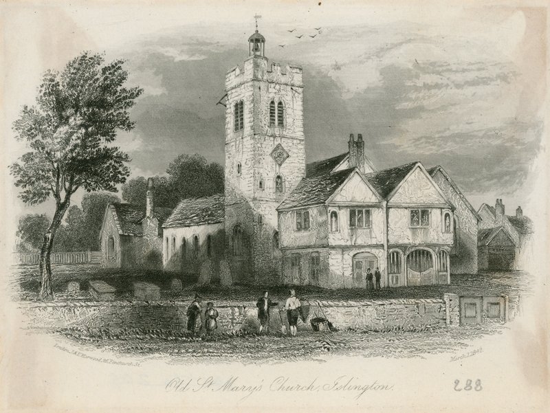 Islington, St. Marys (oude kerk) door English School