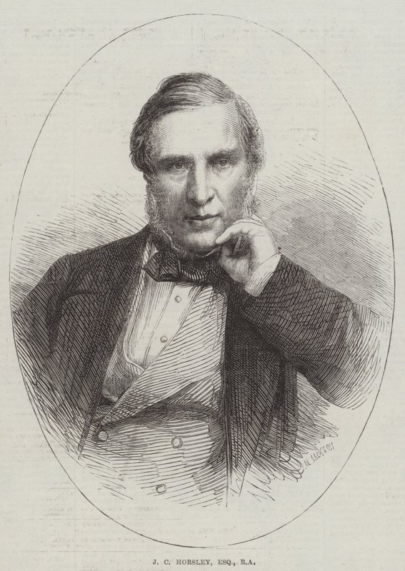 J C Horsley, Esquire, RA door English School