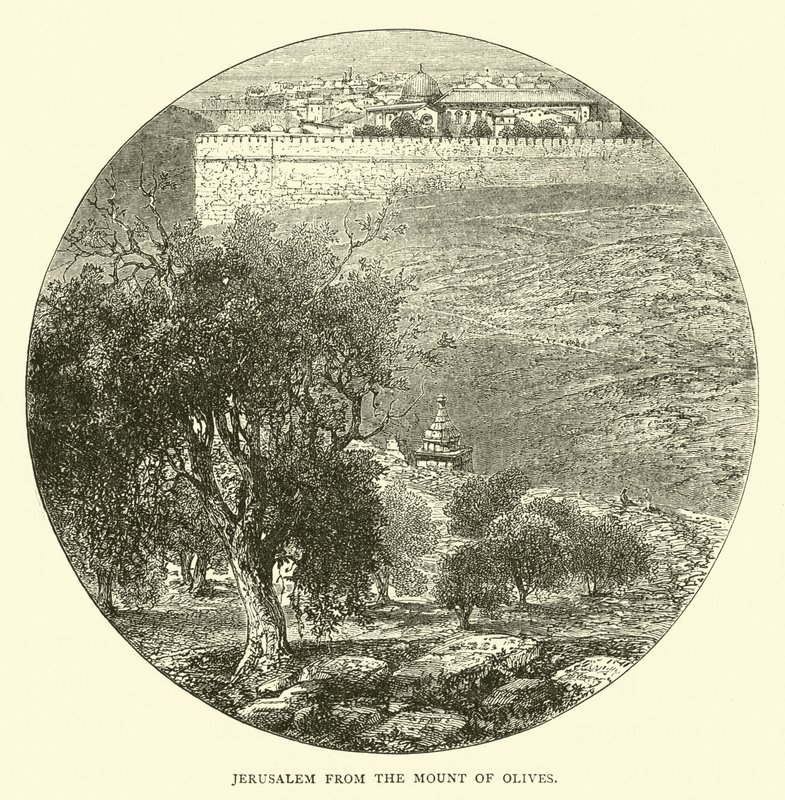 Jeruzalem vanaf de Olijfberg door English School