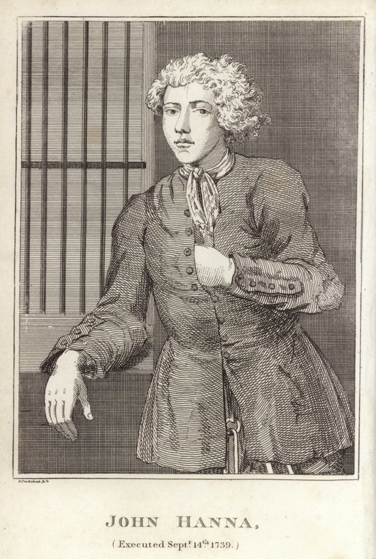 John Hanna, geëxecuteerd 14 september 1739 door English School