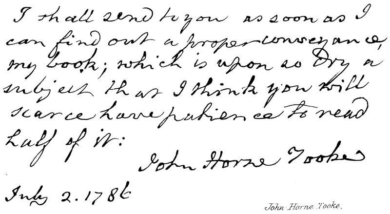 John Horne Tooke door English School