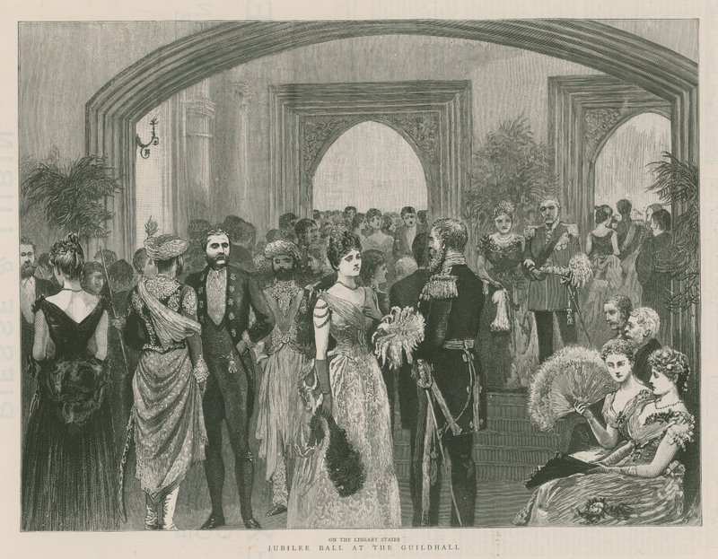 Jubileumbal in de Guildhall, Londen door English School