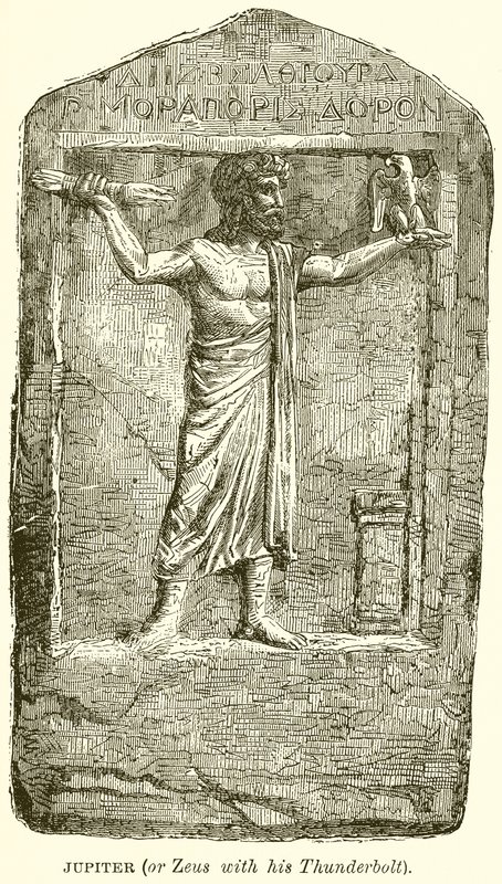 Jupiter (of Zeus met zijn Bliksemschicht) door English School