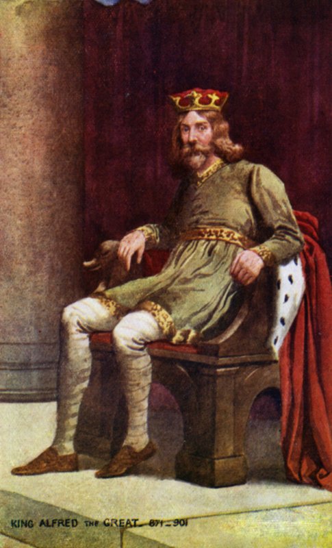Koning Alfred de Grote door English School