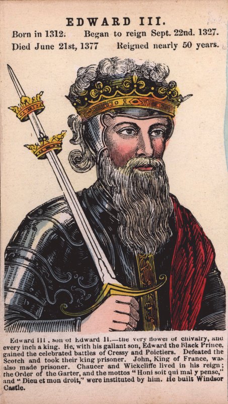 Koning Edward III door English School