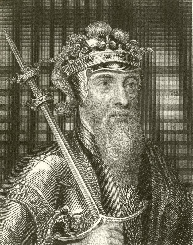 Koning Edward III door English School