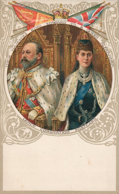 Koning Edward VII en koningin Alexandra door English School