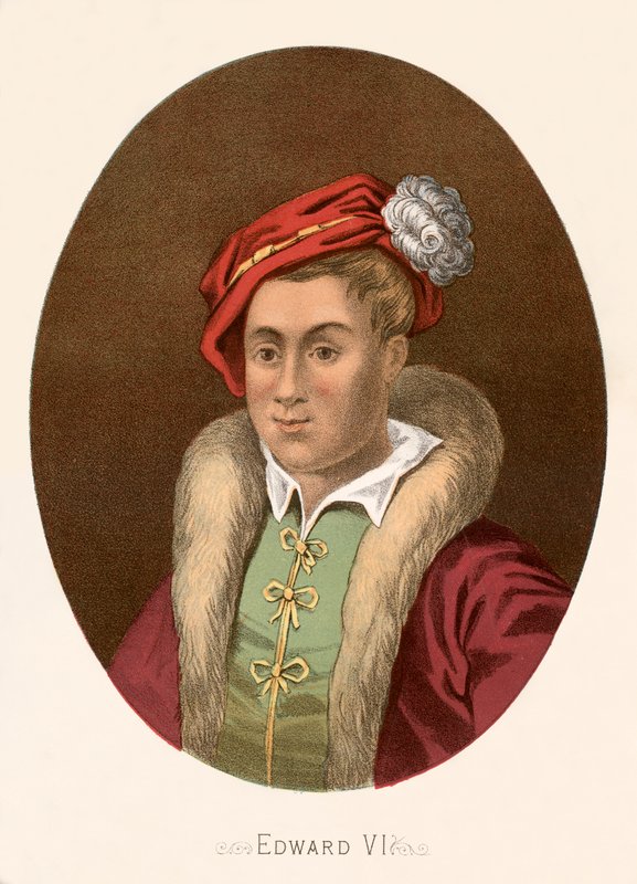 Koning Edward VI door English School