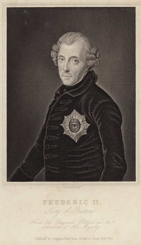 Koning Frederik II van Pruisen door English School