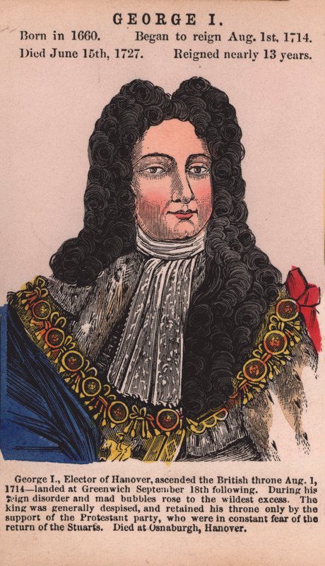 Koning George I door English School