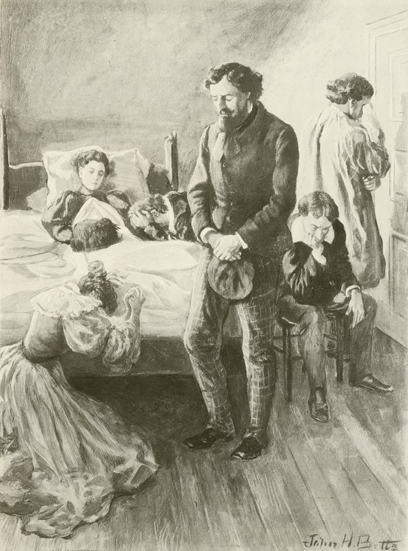 La Bohème, Laatste acte (gravure) door English School