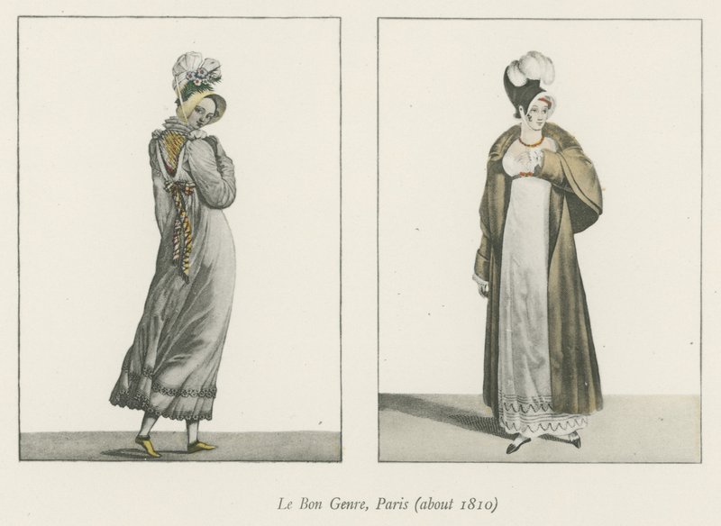 La Bon Genre, Parijs (circa 1810) door English School