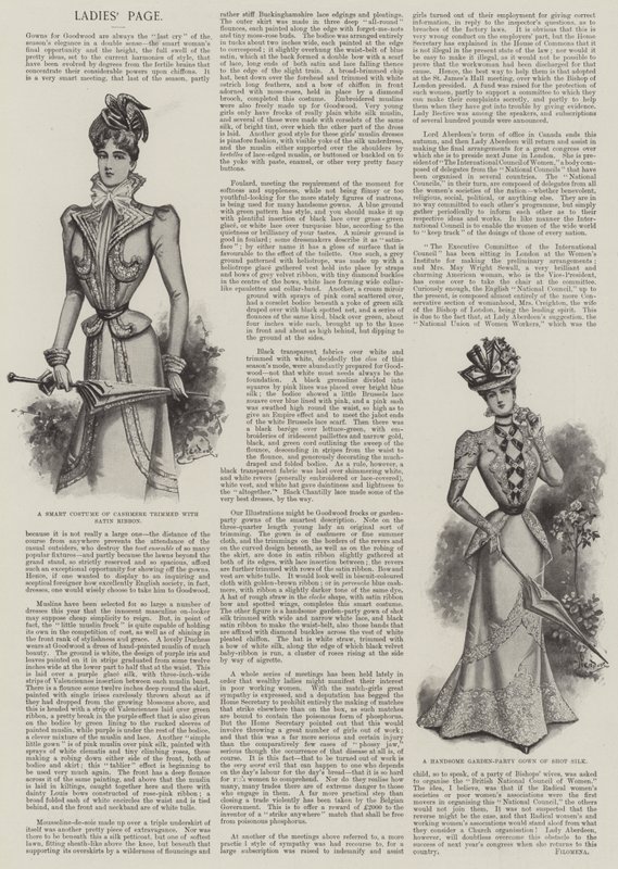Damespagina (litho) door English School