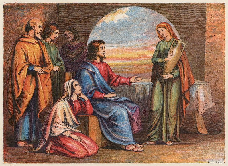 Lazarus en zijn zusters door English School