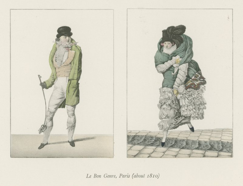 Le Bon Genre, Parijs (circa 1810) door English School