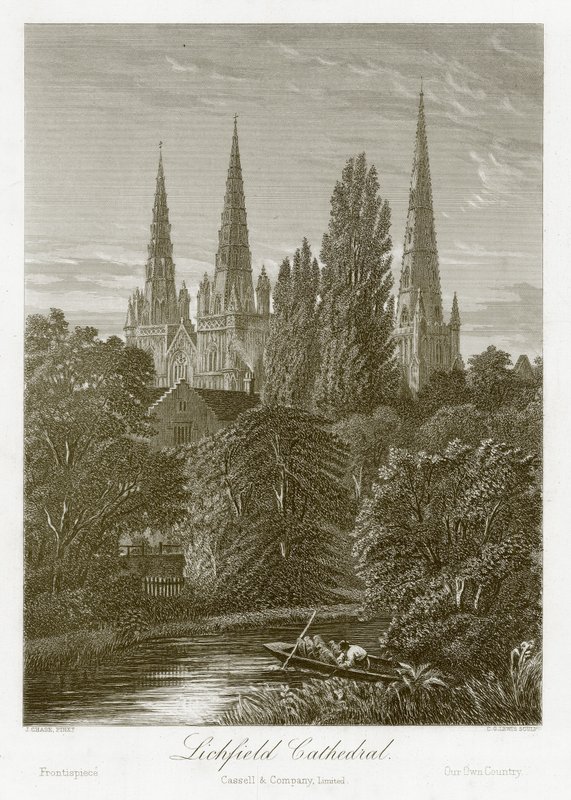 Lichfield Kathedraal door English School