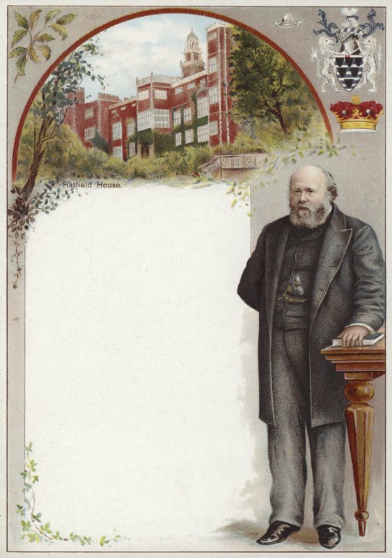Liebig kaart met Lord Salisbury door English School