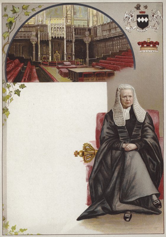 Liebig kaart met de Graaf van Halsbury door English School