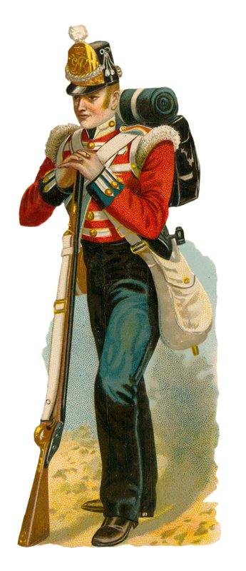 Lichte Infanterist ten tijde van George IV door English School